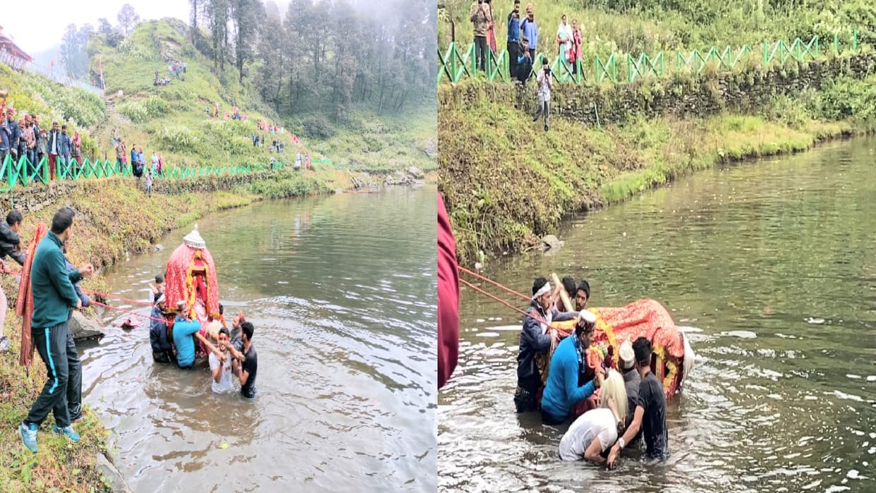 20 Bhado festival celebrated in Kullu district, Mata budhi nagin took a shahi snan in Saryolsar lake