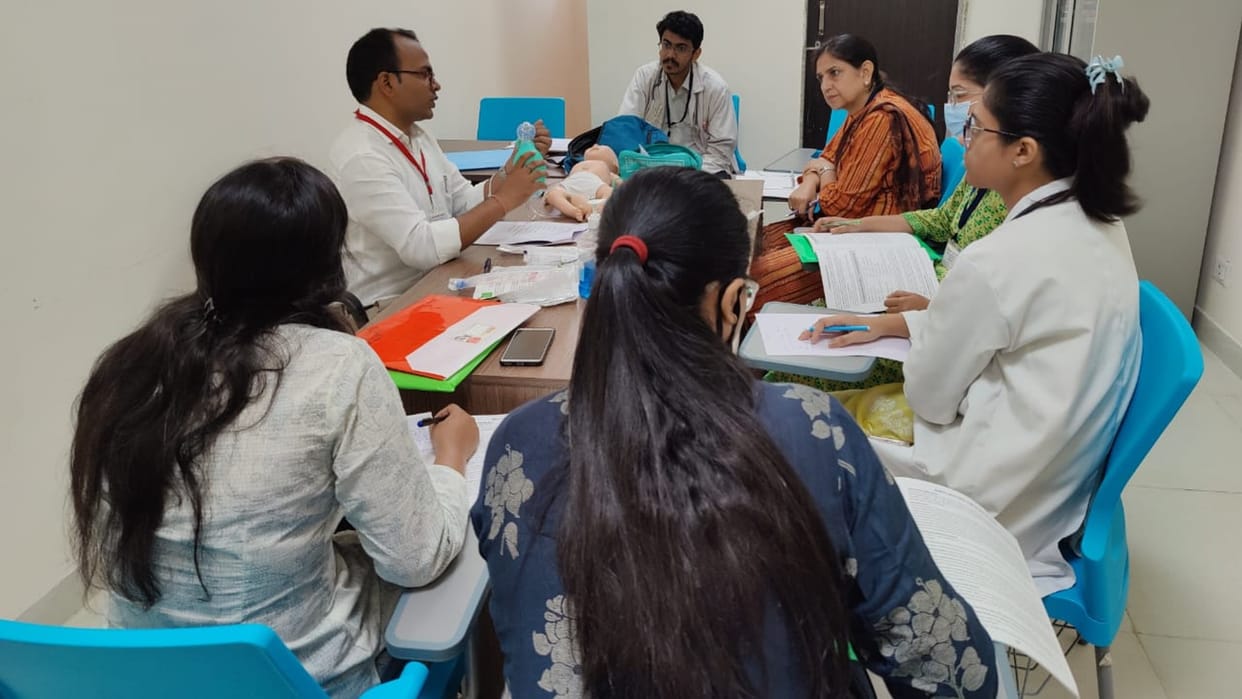 advance care training In Bhopal Medical College, Dr. Rakesh said only two percent of the newborn needs