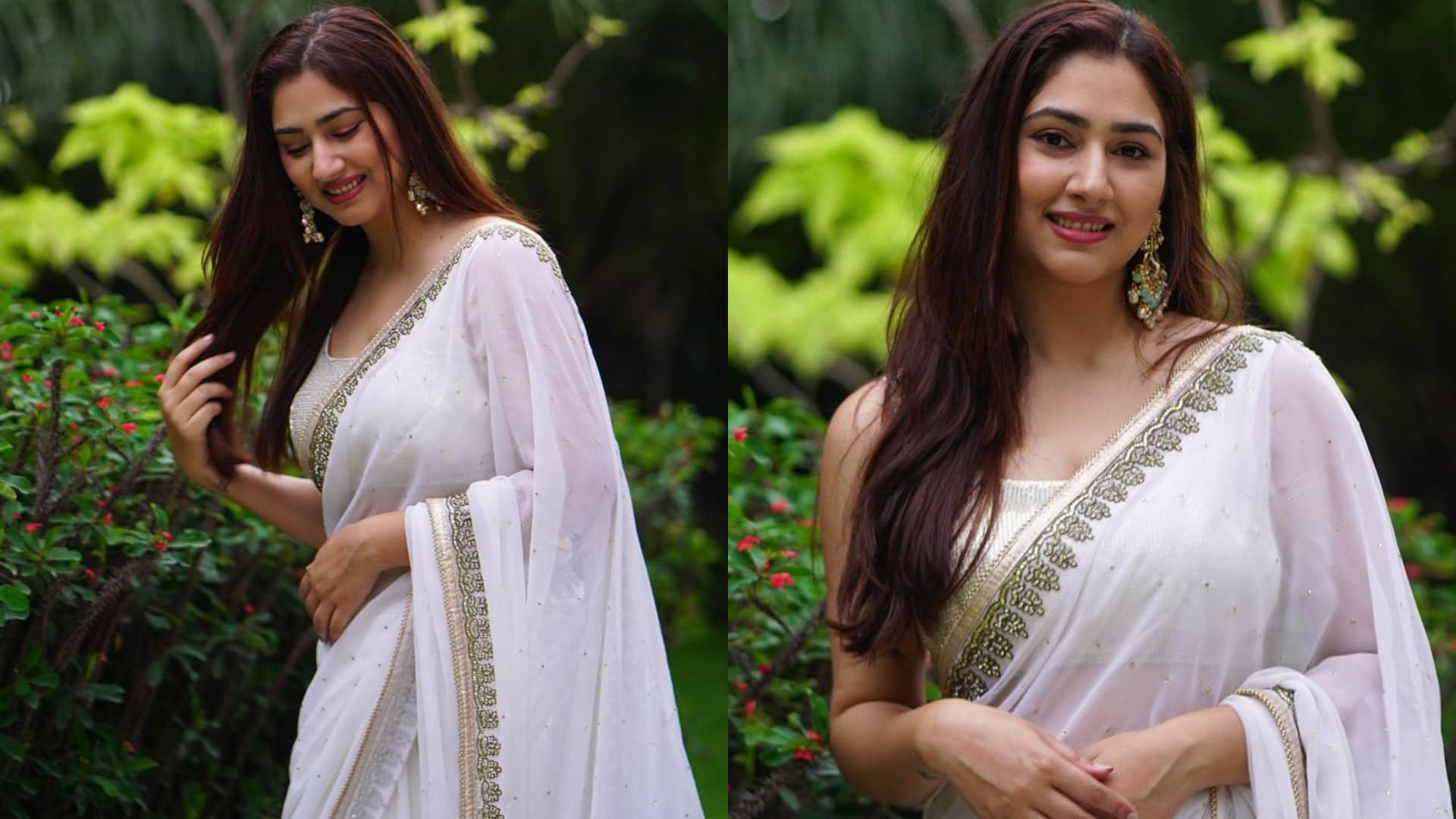 tamannaah bhatia to disha parmar actress charming look in white saree