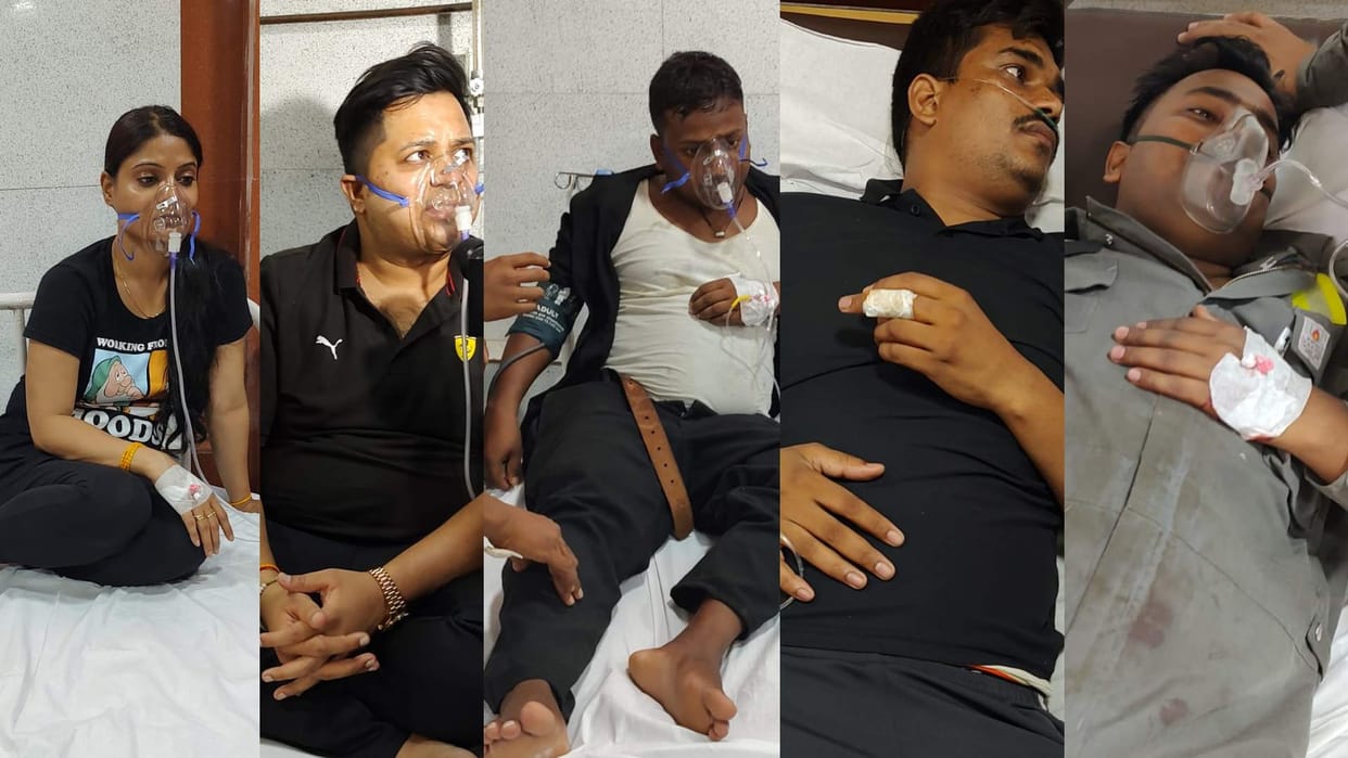 Victim of Lucknow hotel fire speaks about the incident.