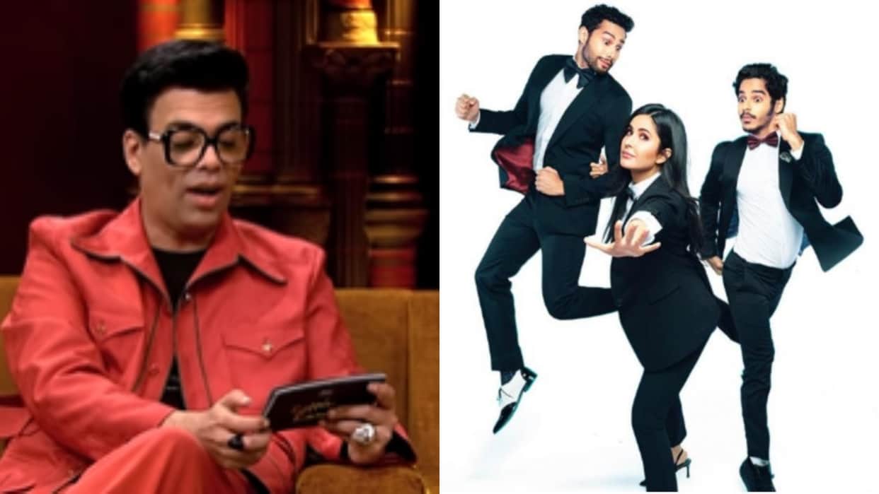 koffee with karan 7 new promo Phone Bhoot Starcast Katrina Kaif Siddhant Chaturvedi Ishaan Had fun in Show