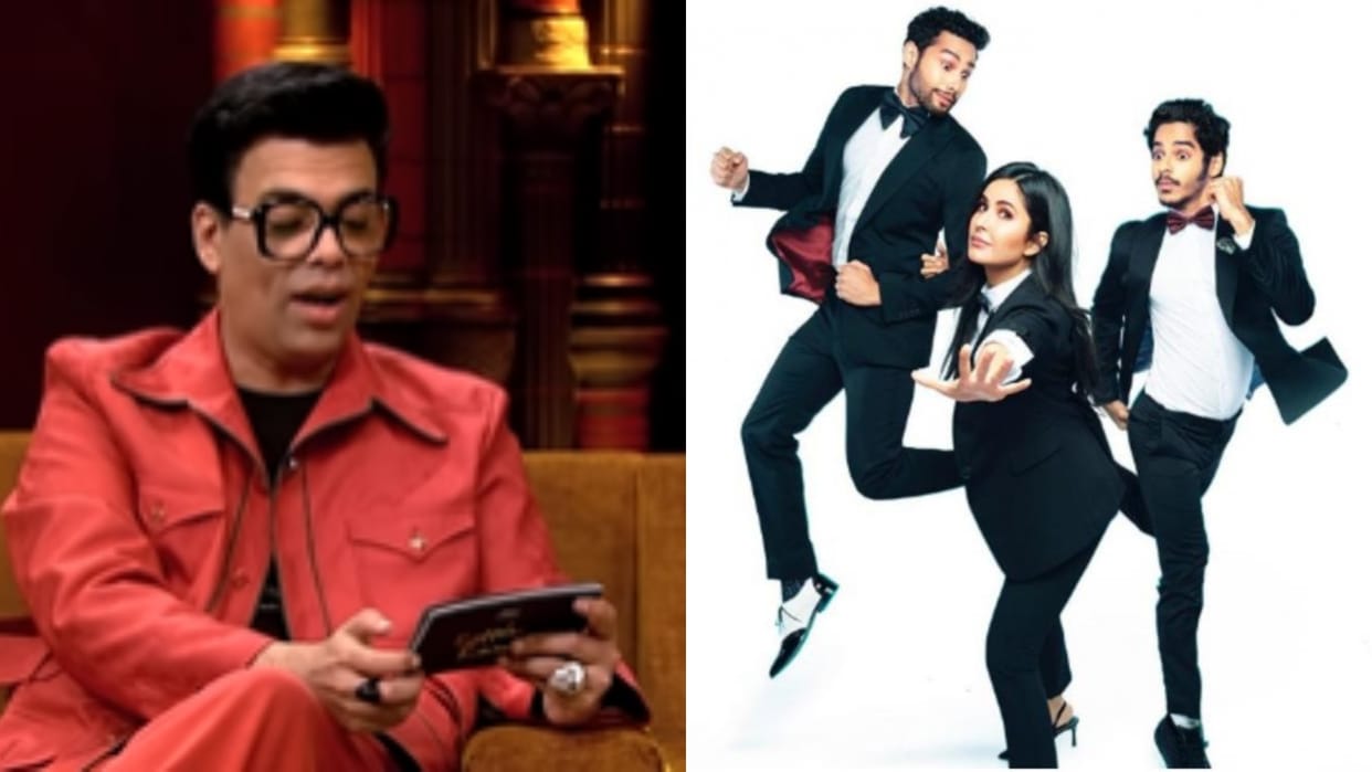 koffee with karan 7 new promo Phone Bhoot Starcast Katrina Kaif Siddhant Chaturvedi Ishaan Had fun in Show