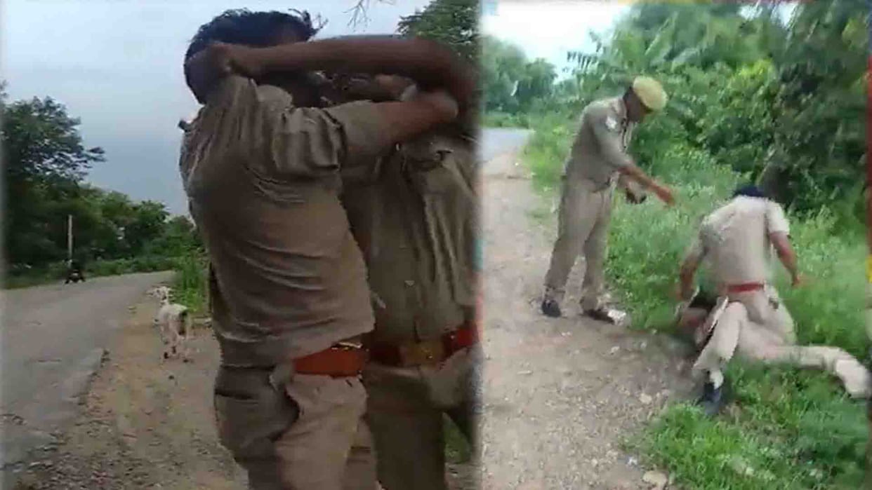 Jalaun: Constable assaults home guard, video goes viral