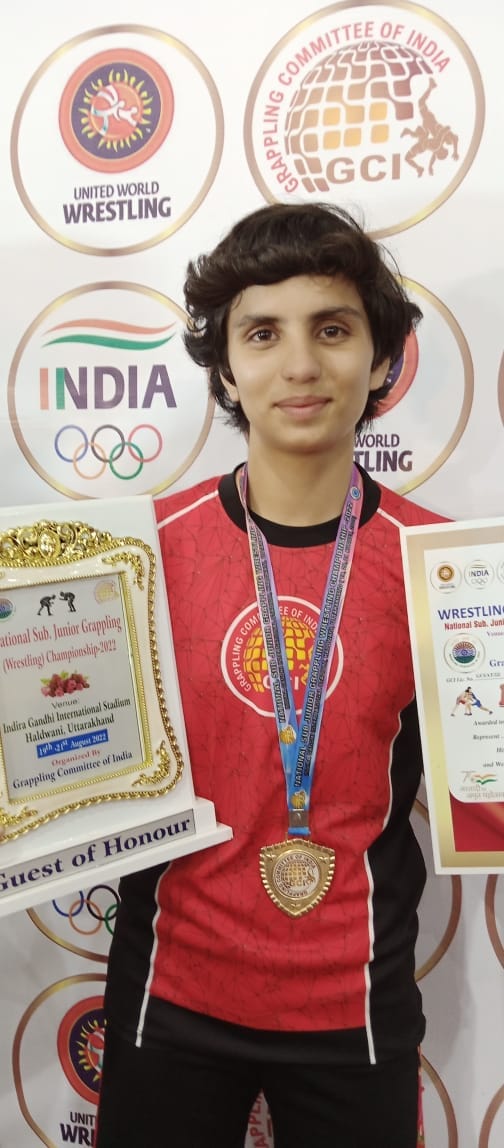 Erica Khokhar won medals in wrestling