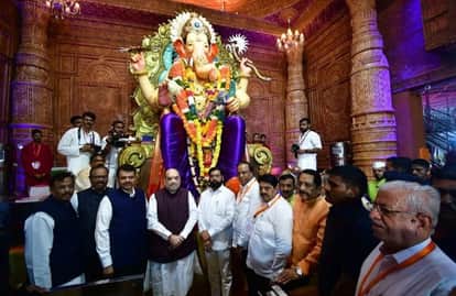 Maharashtra Politics: Amit Shah at Lalbaugcha Raja along with Eknath Shinde and Devendra Fadnavis