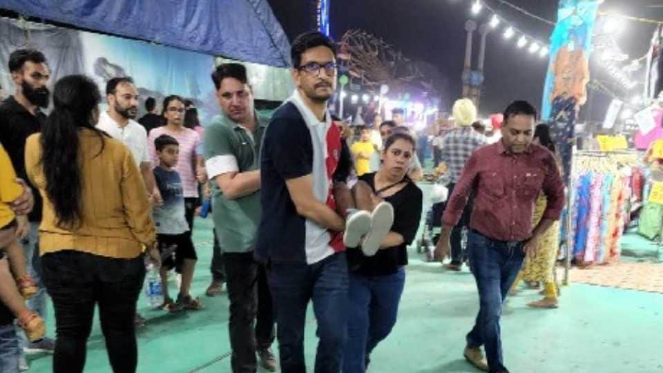 Mohali Jhula Accident Selfie point was built near drop tower swing in fair
