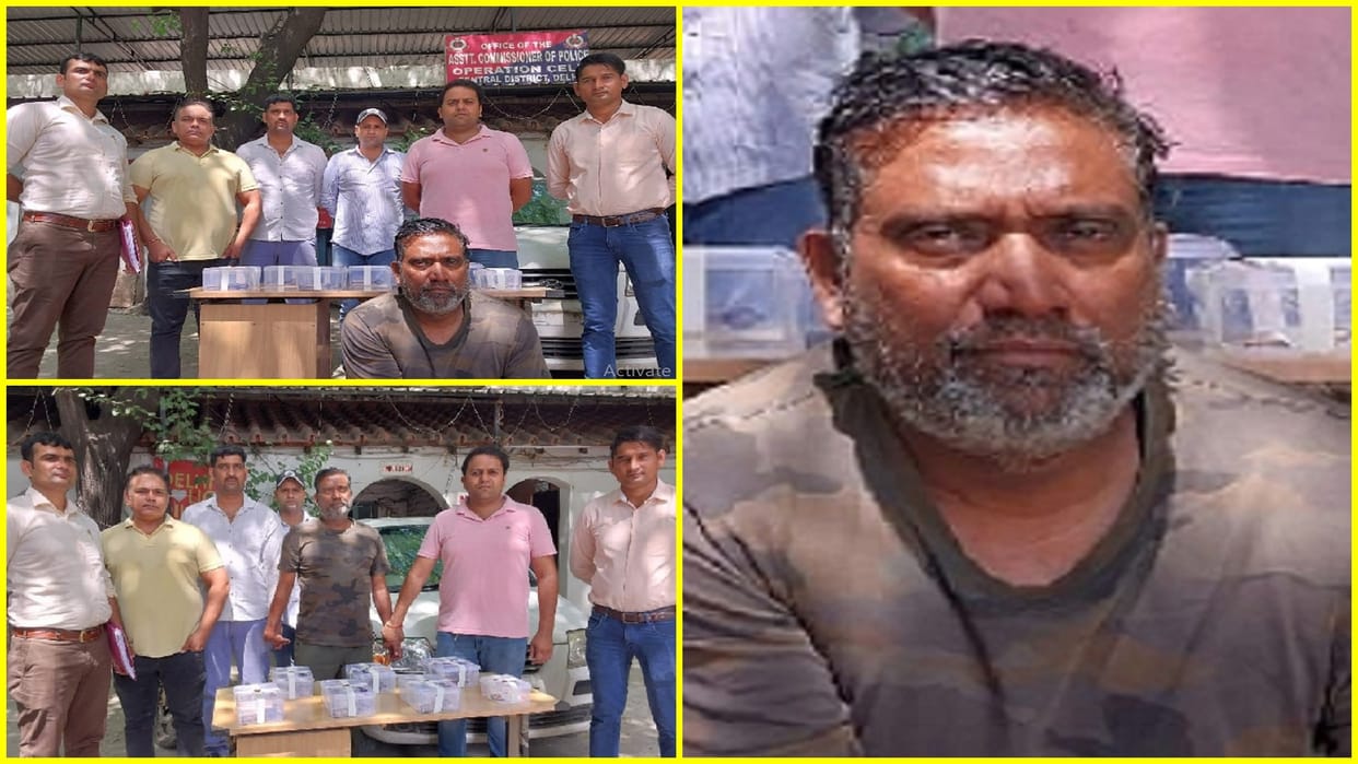 Delhi s Central District Police caught India s biggest vehicle thief Anil Chauhan