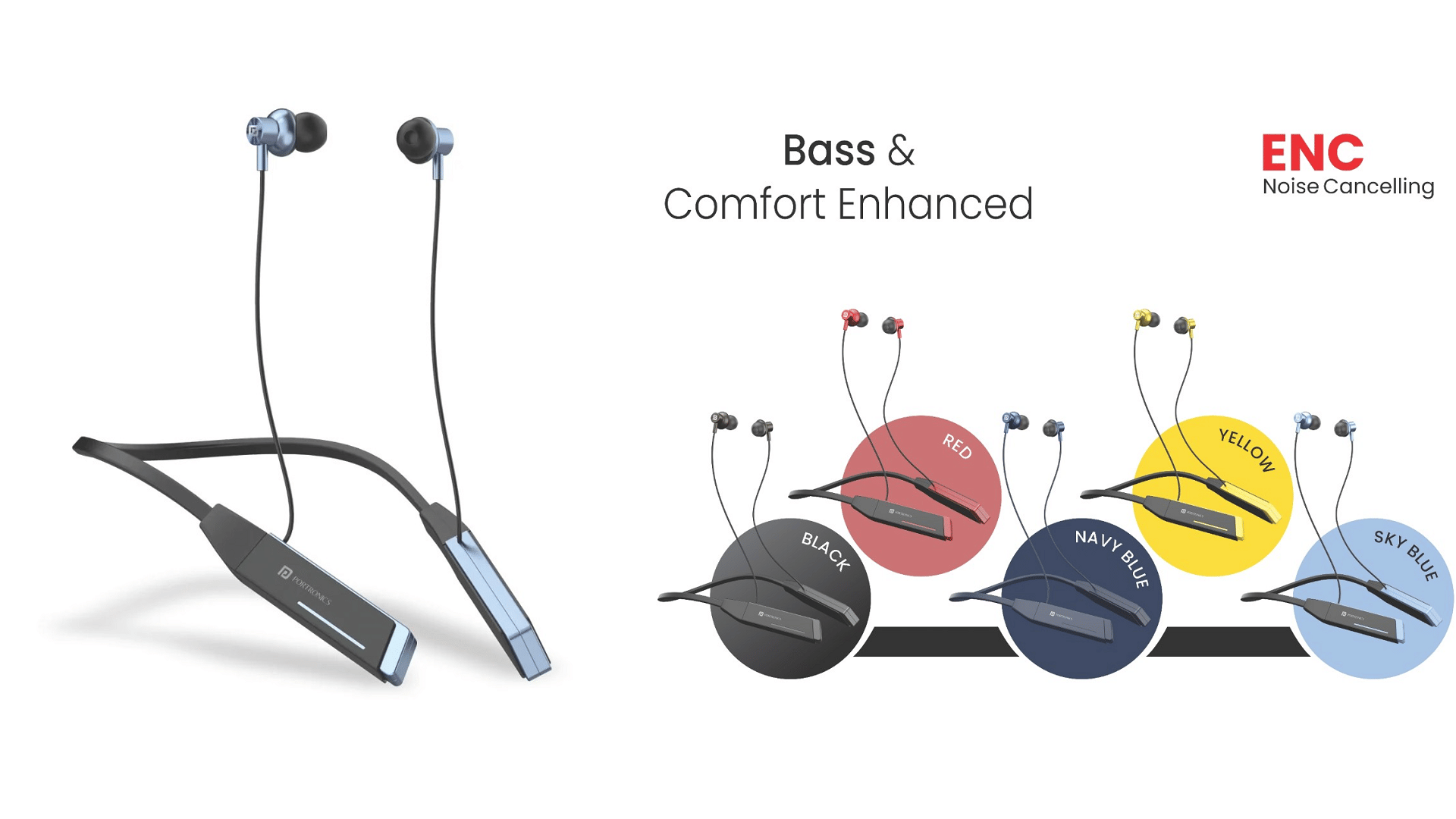 Portronics Harmonics Z2 Wireless Neckband Launched in India with Auto ENC 30 Hrs Battery Life