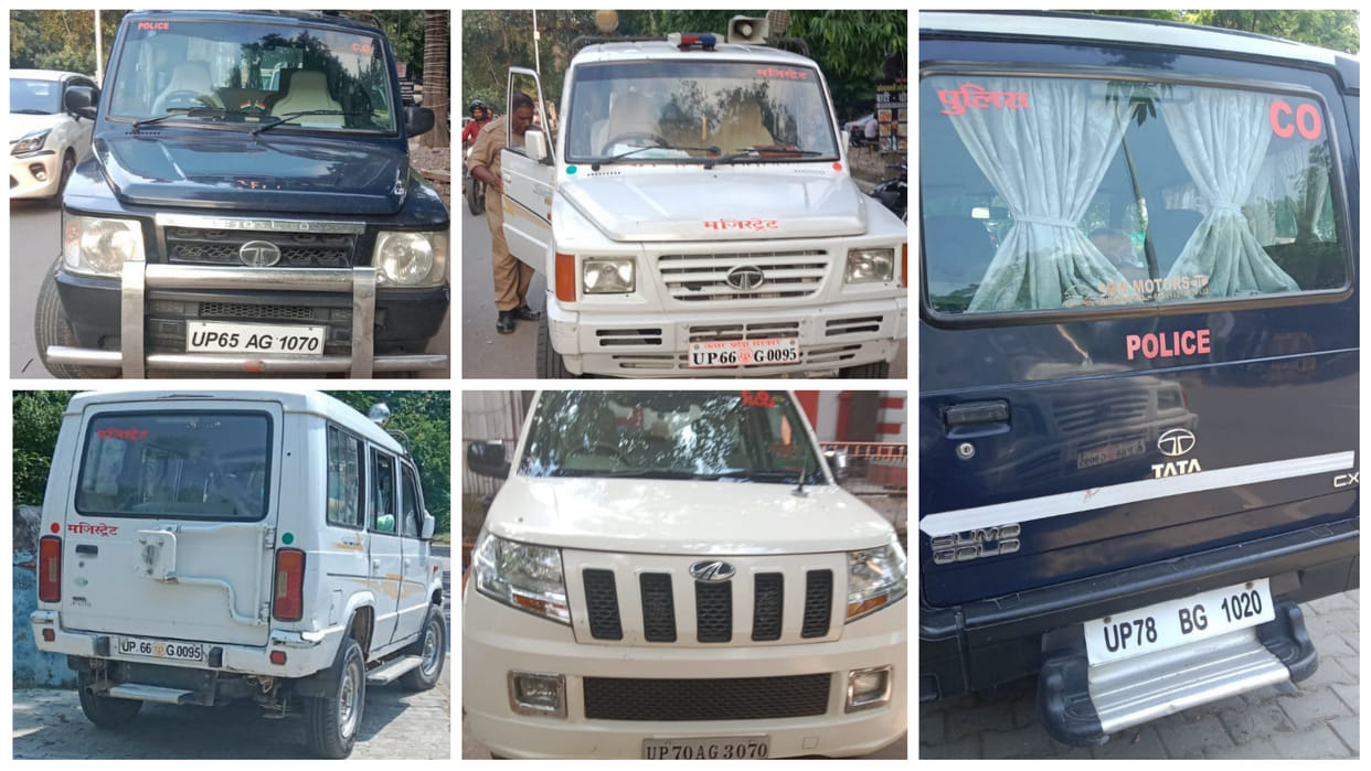 2357 government vehicles running in the district without high security number plates