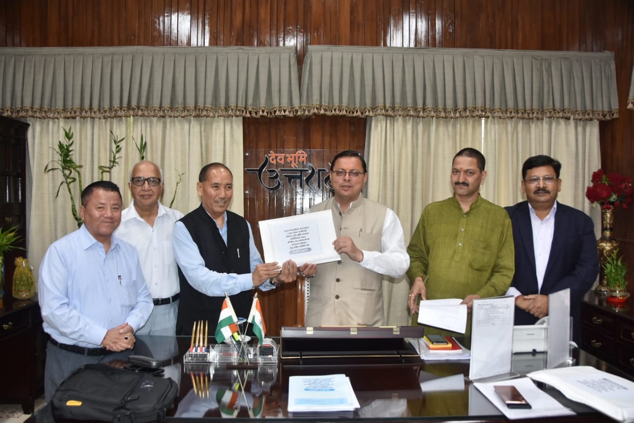 land law study and examination Committee submitted report to CM dhami