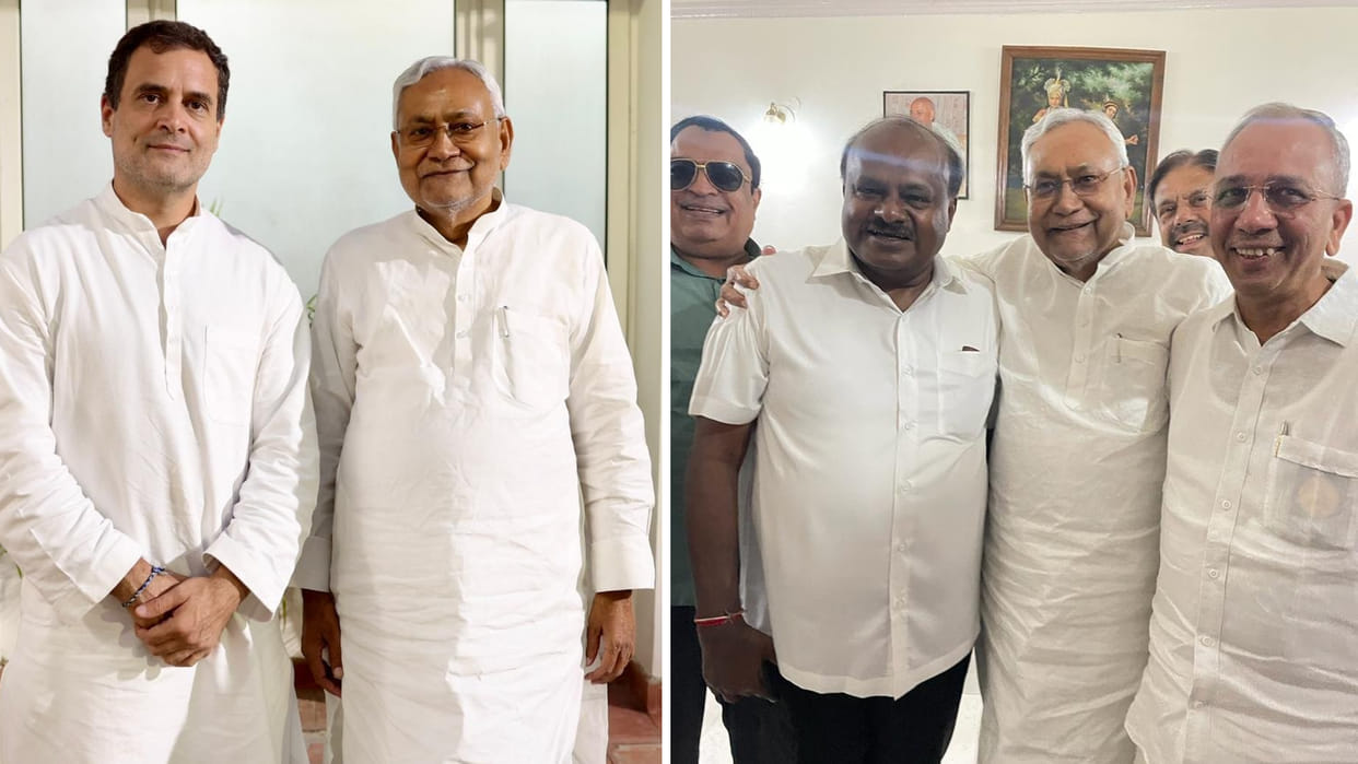CM Nitish Kumar delhi visit today, meet President, vice-President and Rahul Gandhi