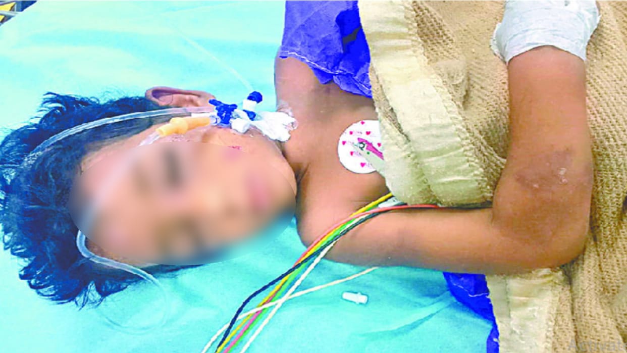 Woman Four-year-old son being brutally beaten up in illegal relations in palwal