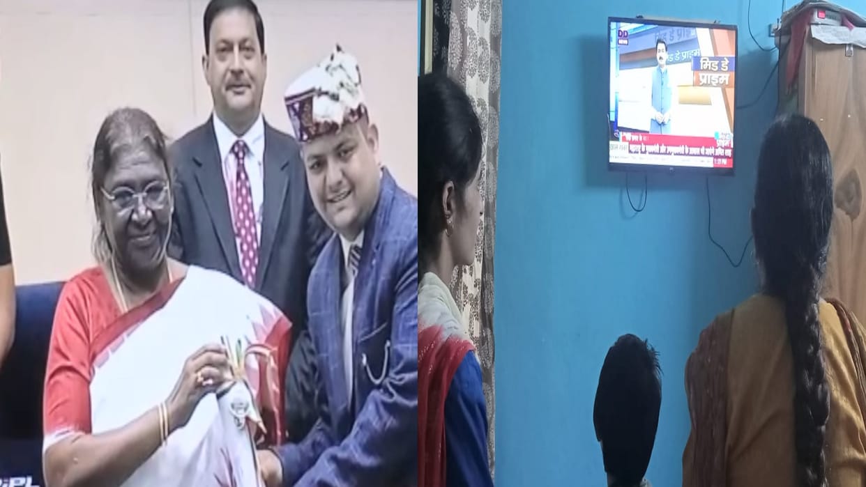 Yudhveer achieved the country's highest teacher award in six years of service  , received the honor from the P