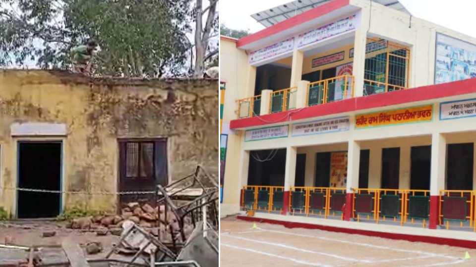 A principal changed picture of school in Pathankot of Punjab