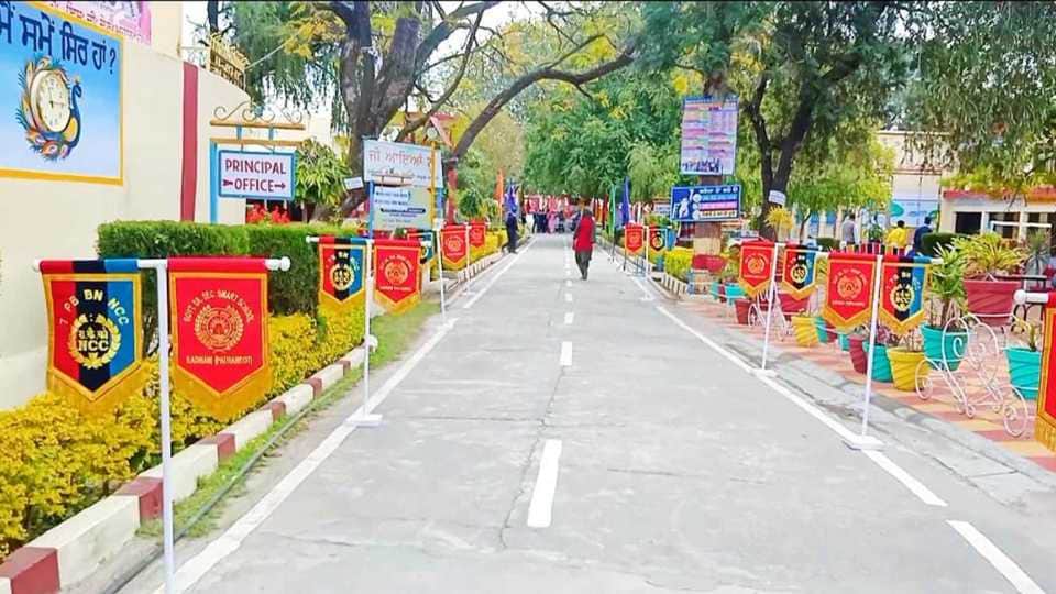 A principal changed picture of school in Pathankot of Punjab