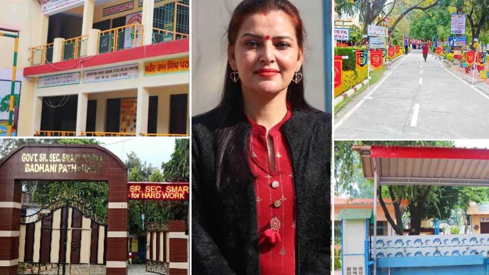 A principal changed picture of school in Pathankot of Punjab