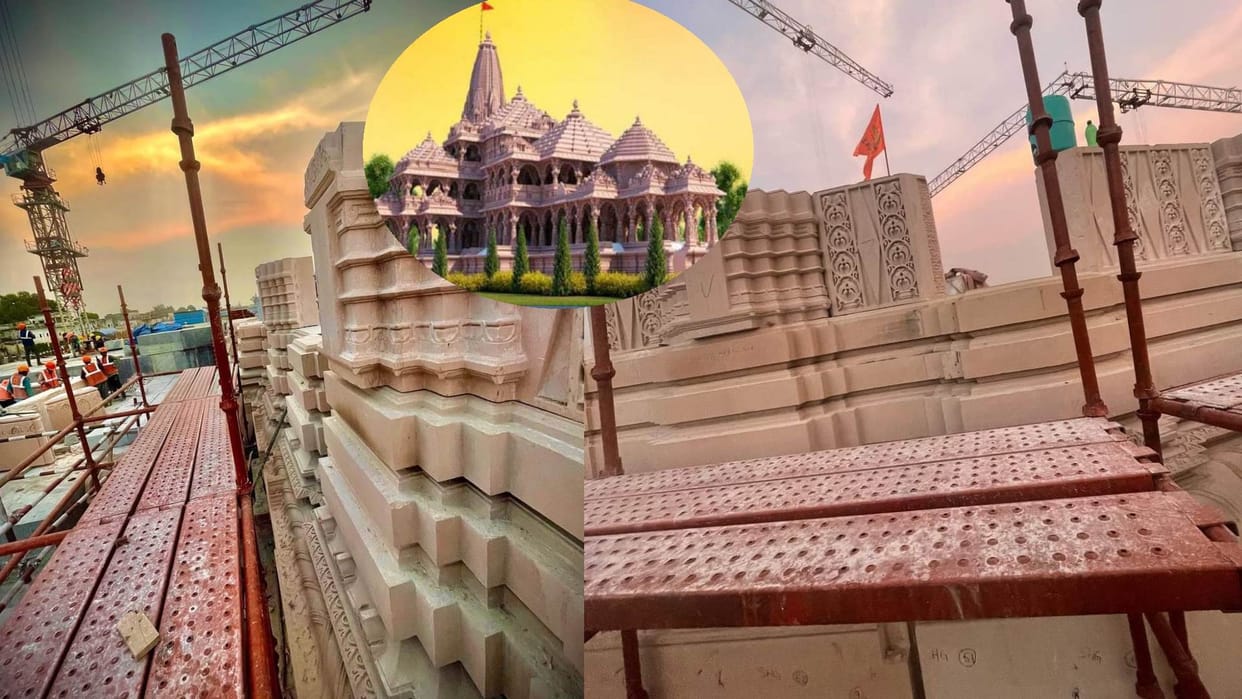 40 percent work of ram temple construction completed.