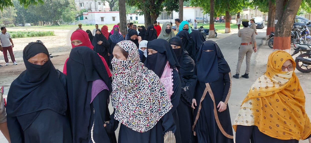 Women reached SP office to take action against city Qazi