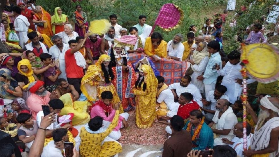 Jogin Leela played by folk artists in Barsana Mathura