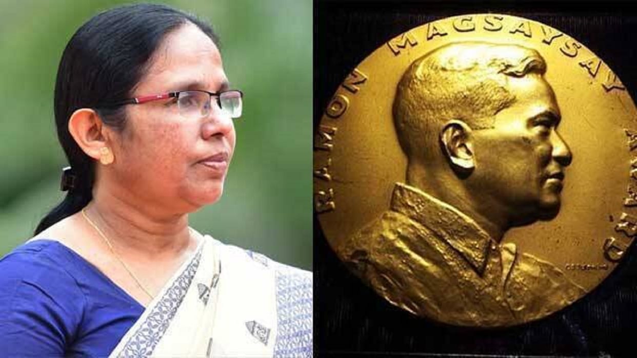 former kerala health minister K K Shailaja rejects ramon magsaysay award