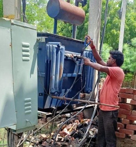 The burnt cable did not change, people suffering without electricity