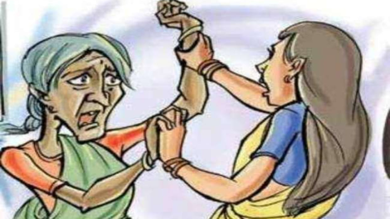 Bahu scuffles with sas and police in Aligarh