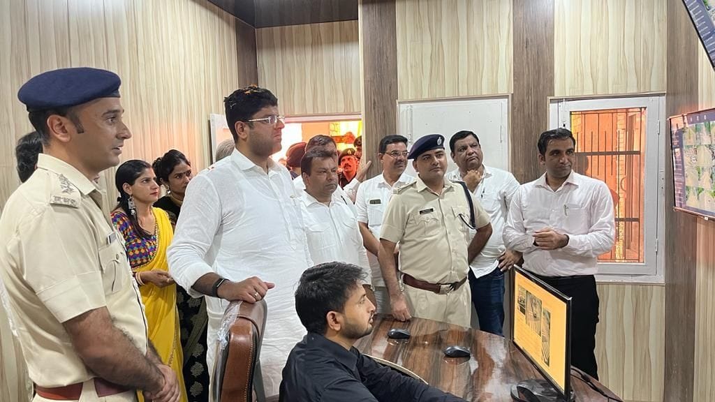 80 cameras installed at 21 points in Uchana, inaugurated by Deputy Chief Minister