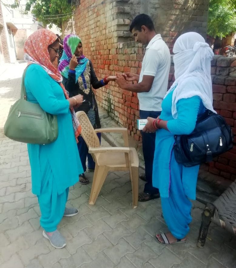 Health workers went door to door and made aware about diseases