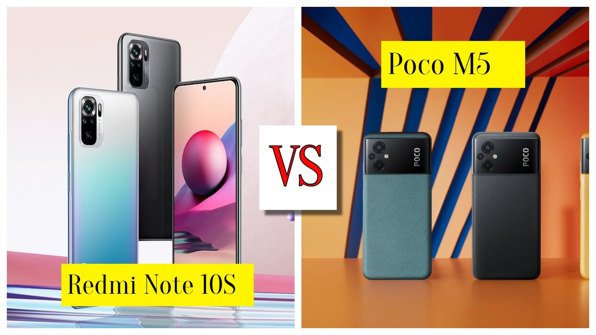 Redmi Note 10S vs Poco M5 best smartphone under 15000