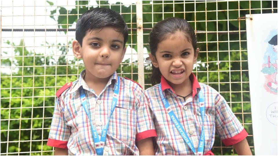 14 Twins Studying In The Scholars Arena School Udaipur Rajasthan