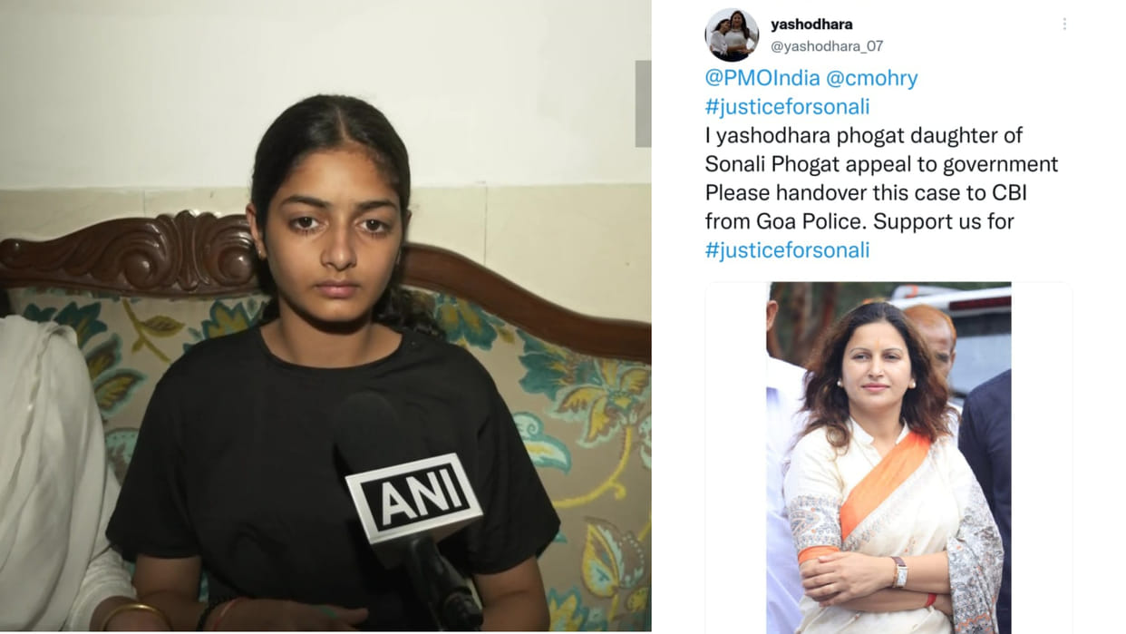 Daughter of Sonali Phogat tweets to PM Modi demanding CBI probe