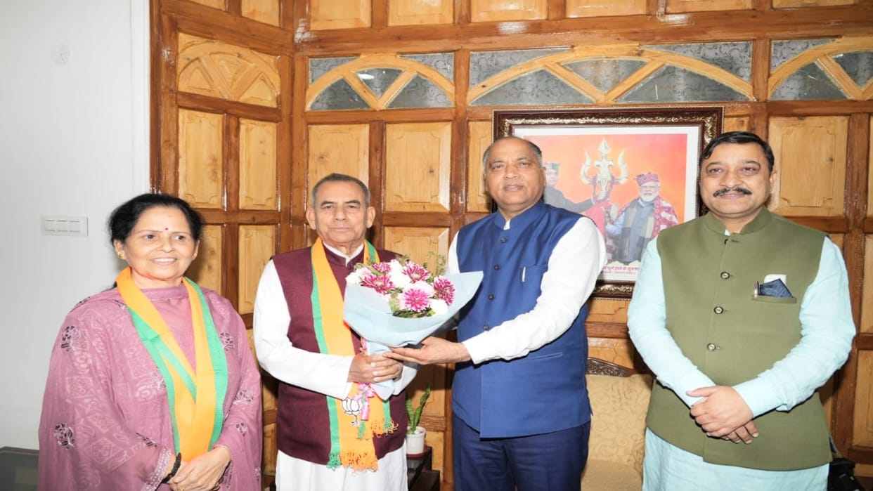 fourtime MLA Yograj joined BJP in Shimla, Shock to Congress