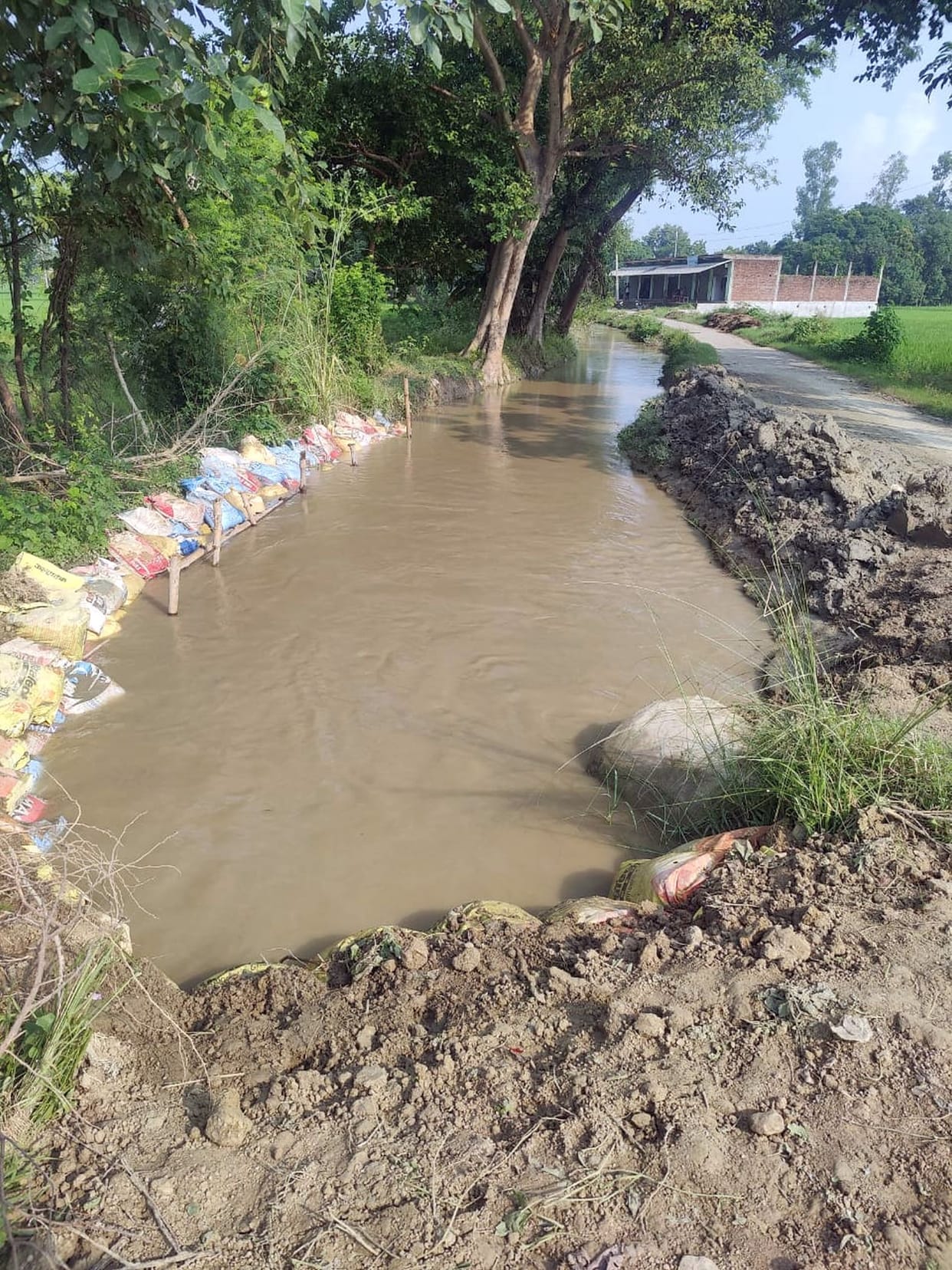 Water reached Pausara Rajbaha, farmers' faces blossomed