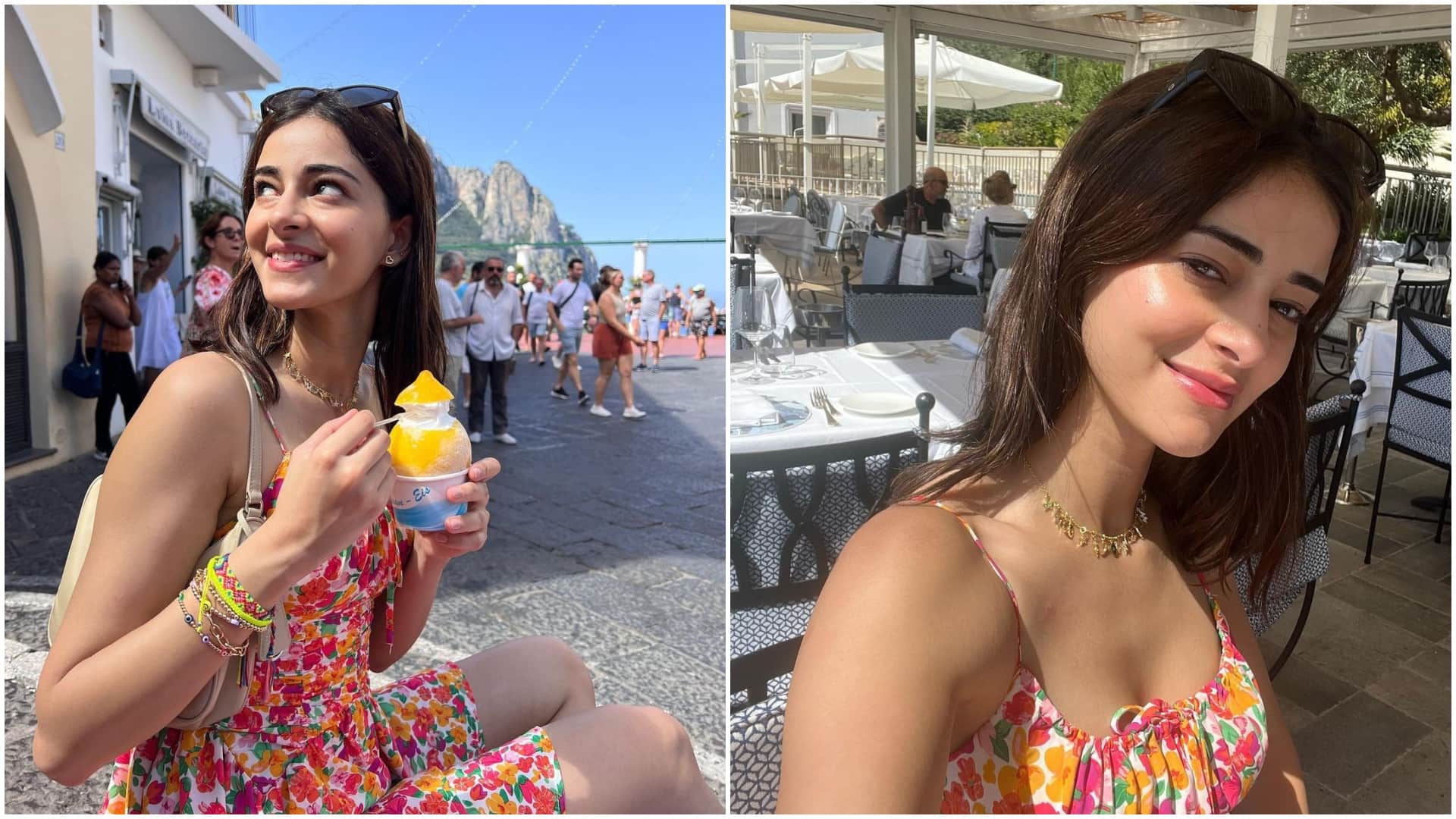 Liger actress Ananya Panday shares photos from rome vacation in short pink dress