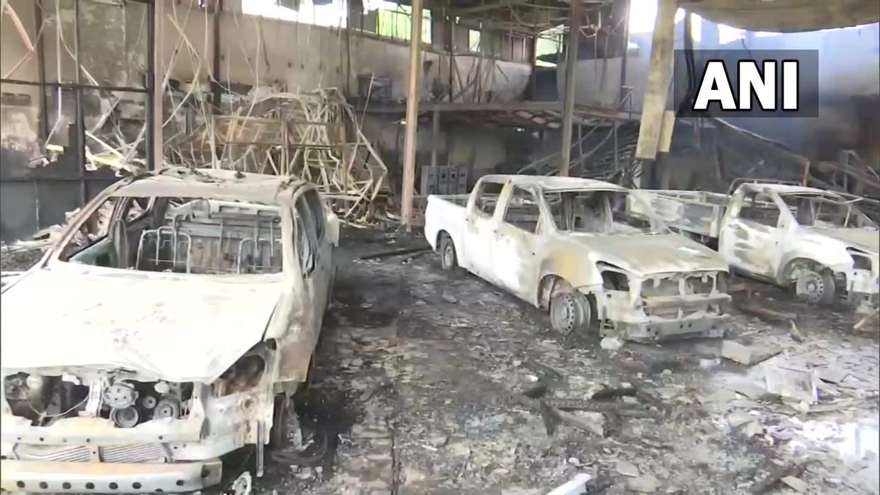 major Fire at Benelli & Isuzu showroom in Guwahati, heavy loss
