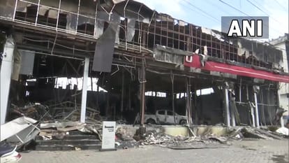 major Fire at Benelli & Isuzu showroom in Guwahati, heavy loss