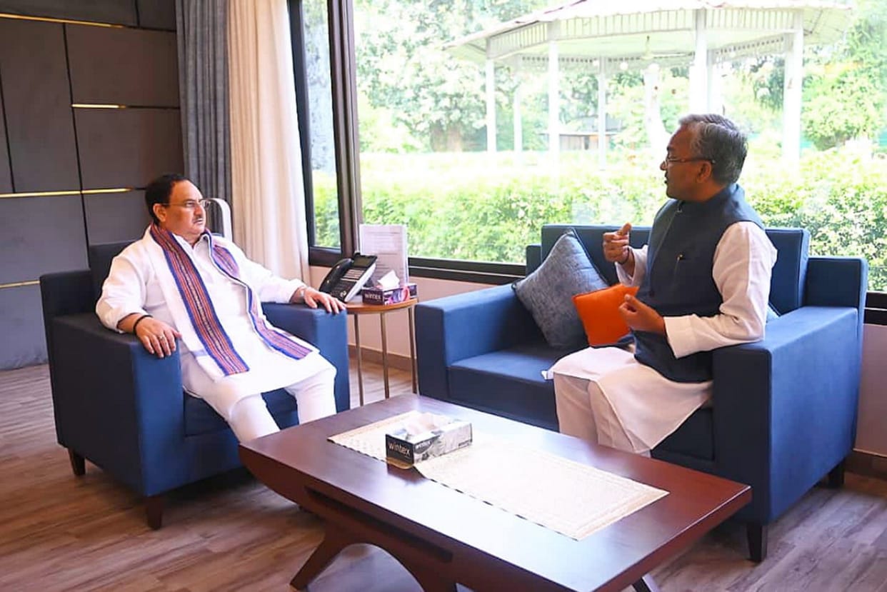 Former CM Trivendra reached Delhi to meet JP Nadda
