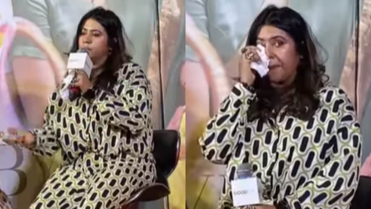 Goodbye Ekta Kapoor cried during trailer launch of amitabh bachchan rashmika Film revealed her biggest fear