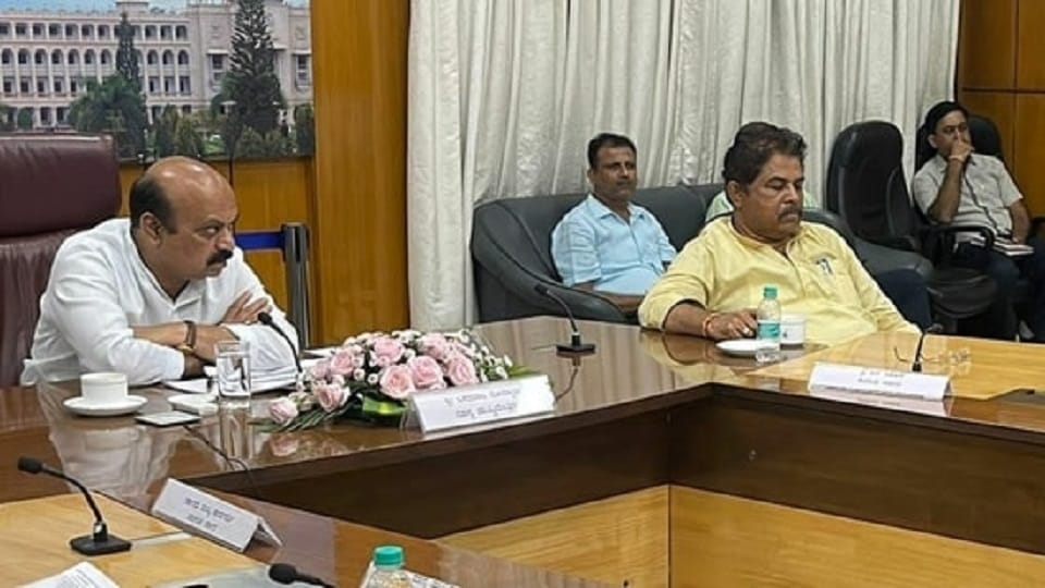 Bengaluru floods Meeting Congress mocks minister R Ashoka for  sleeping at review meeting