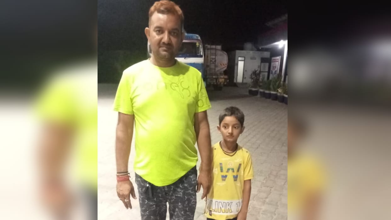 Meerut father forgot his son at the pump after filling petrol in his car