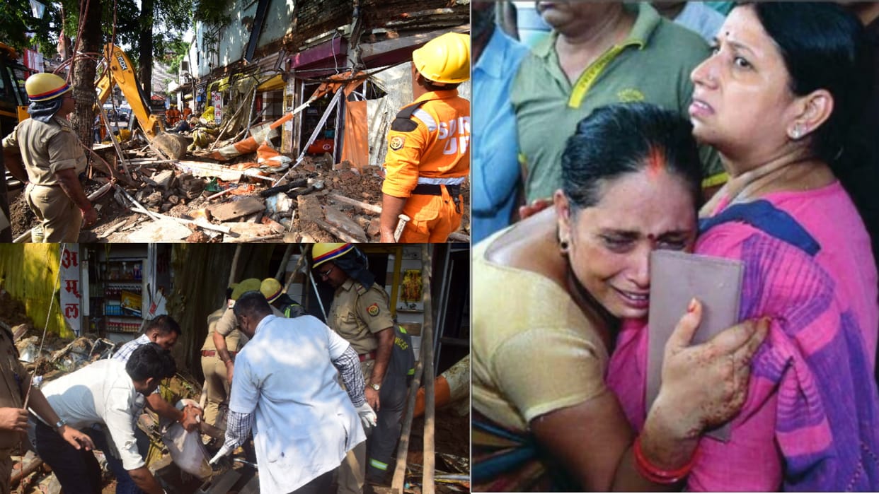 Prayagraj house collapsed Someone lost his father and some lost his brother In Hatia accident