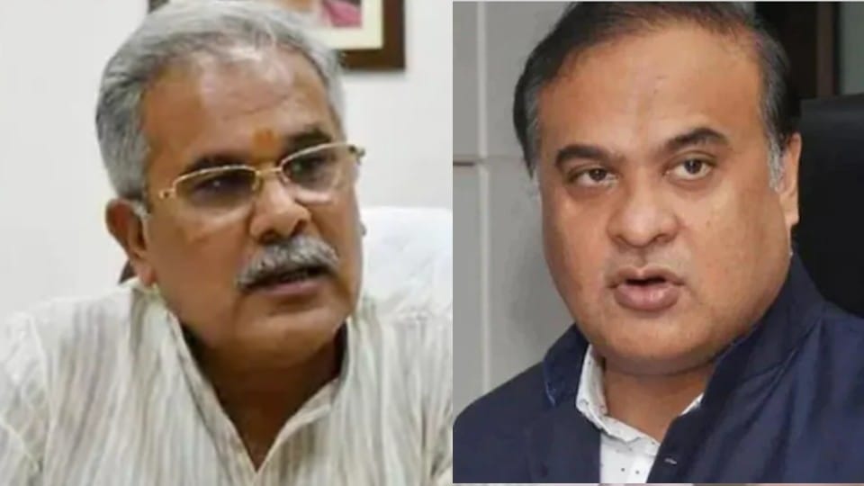 Politics: Chief Minister Bhupesh hits back at Assam CM Hemant Biswa Sharma, says new Mullah eats more onions