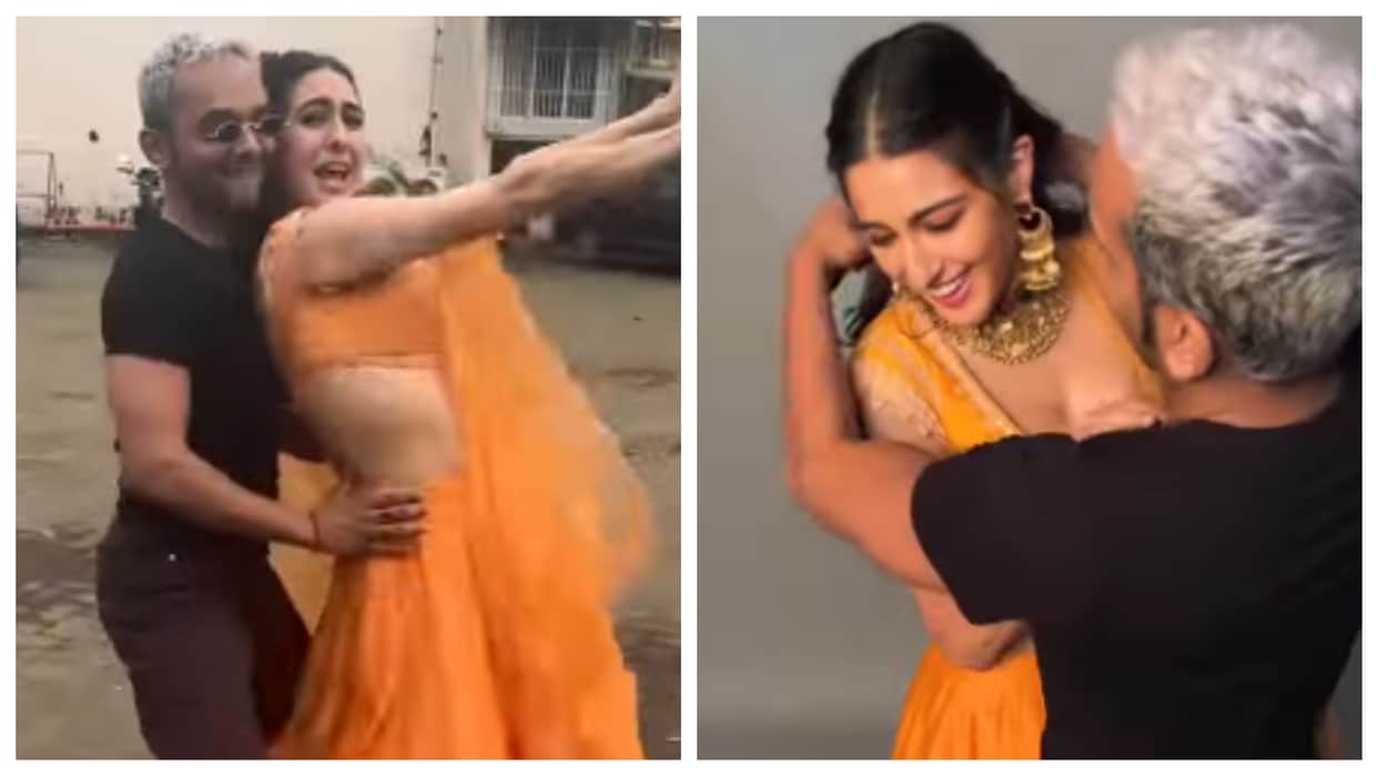 Sara Ali Khan shares a funny dance video with her hair stylist on Tinku Jiya song