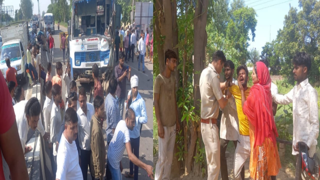 Three including mother and son died, eight injured in two road accidents in Baghpat