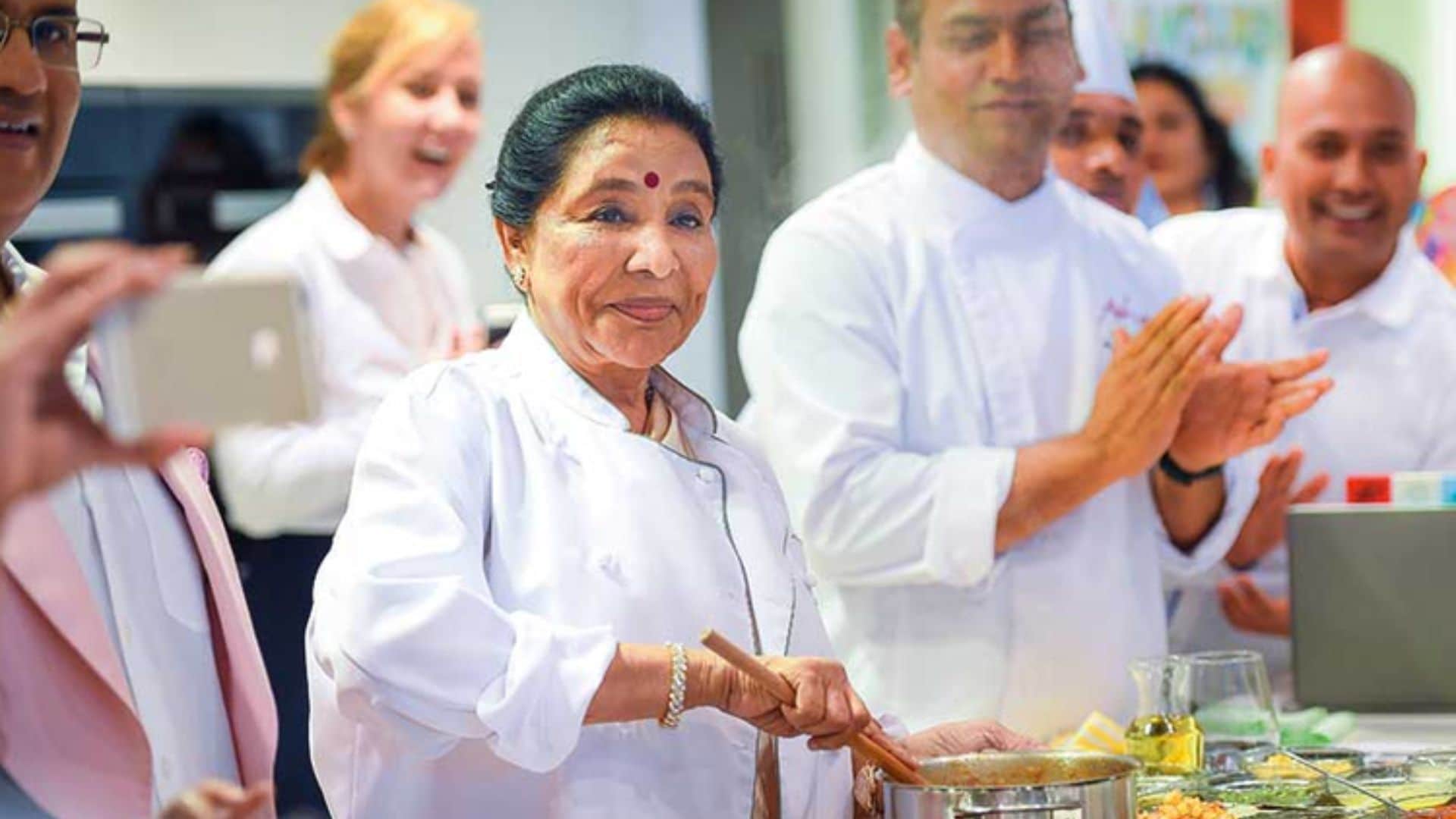veteran singer Asha Bhosle birthday she is 20 percent shareholder in his restaurants in Dubai and Kuwait