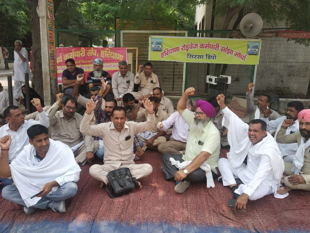 Roadways workers' traffic jam, 113 buses did not run on 95 routes