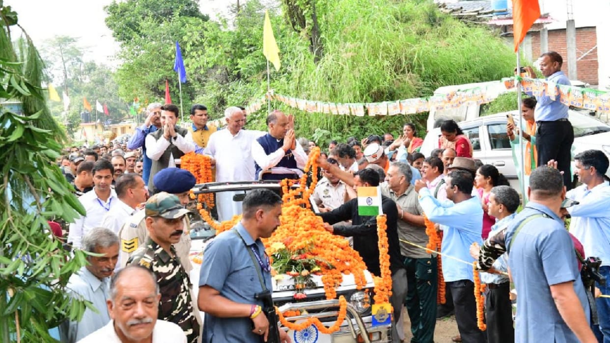 CM Jairam thakur statement over Congress in mandi himachal