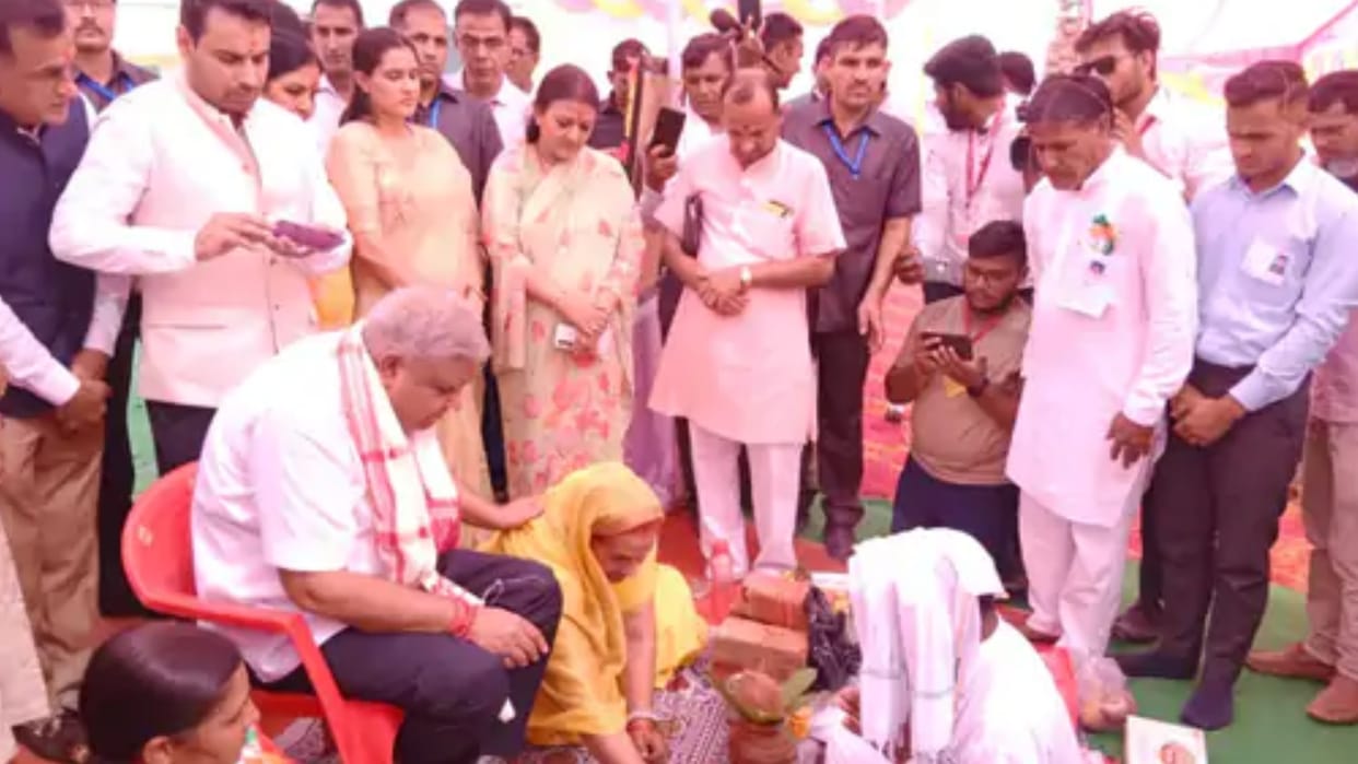 Warm welcome to Vice President Jagdeep Dhankhar in Kithana