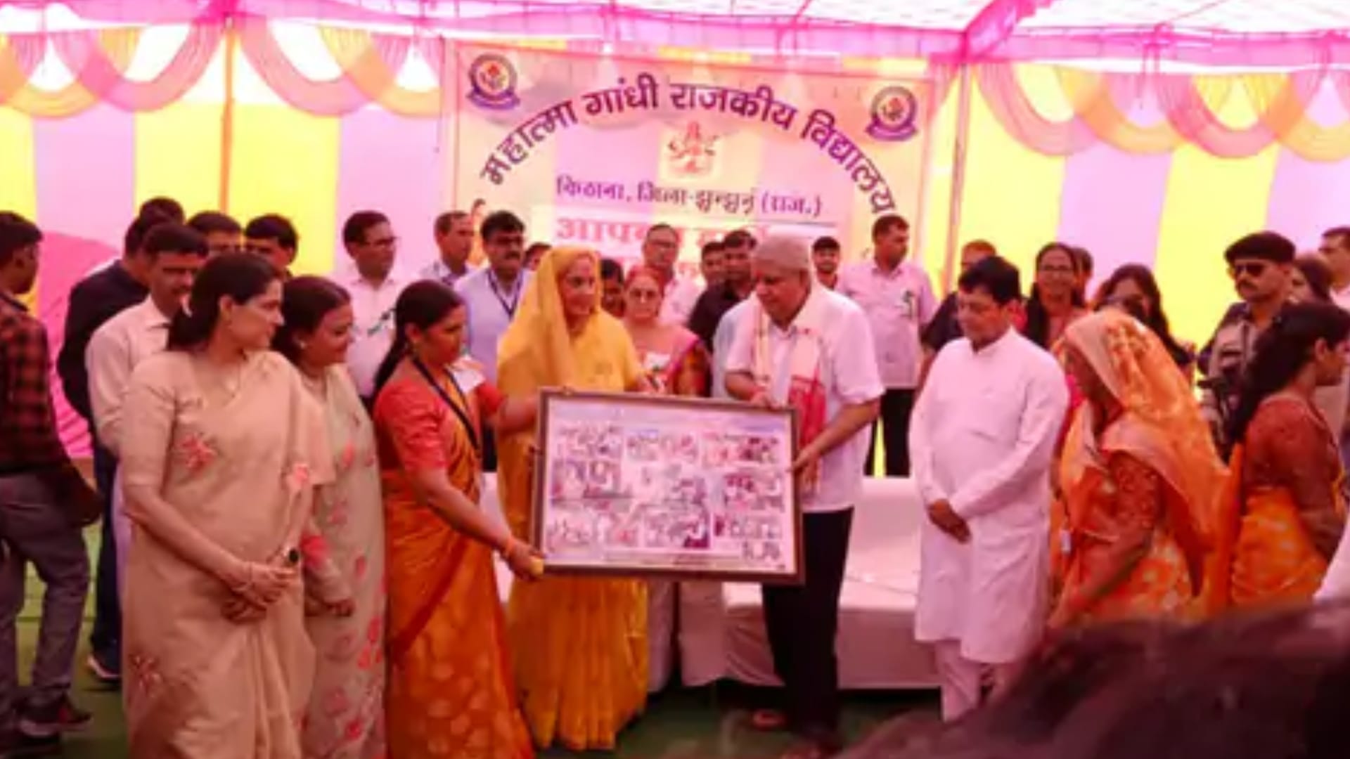 Warm welcome to Vice President Jagdeep Dhankhar in Kithana