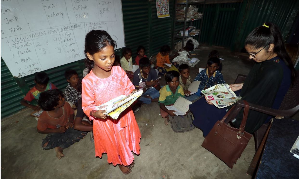 Sangharsh Vidya Kendra maratha basti jammu awakening light of education among needy children